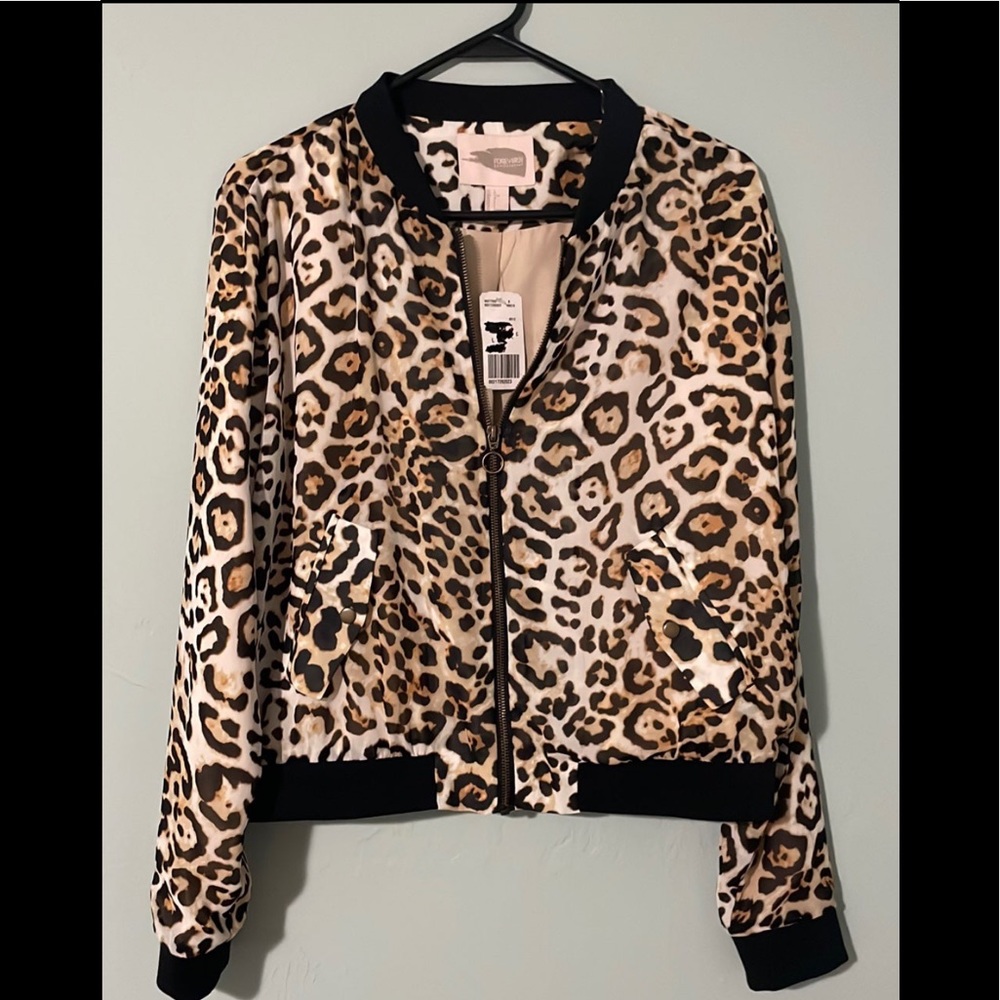 Forever 21 Chiffon Bomber - Large